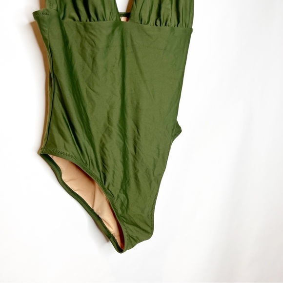 J Crew | Plunge V-neck one-piece swimsuit - Picture 3 of 6